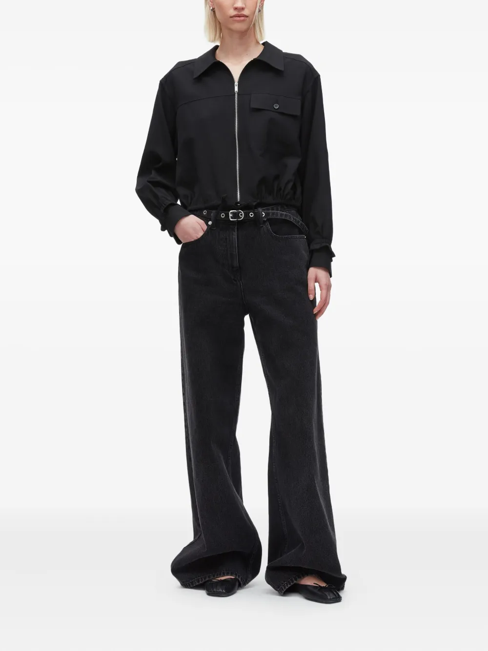 3.1 Phillip Lim zip-fastening blouse Zwart
