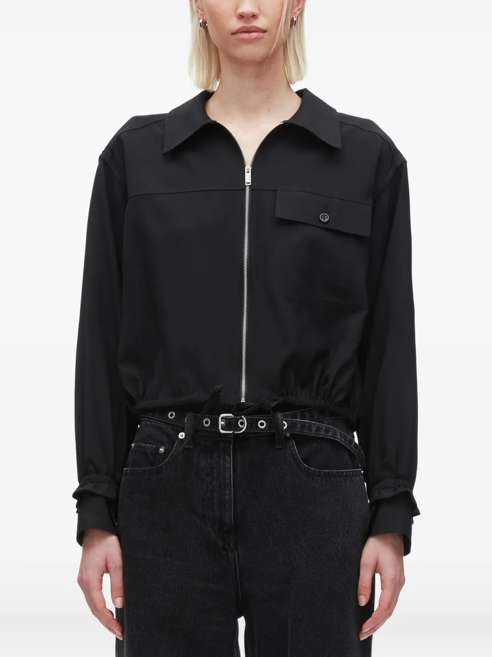 3.1 Phillip Lim zip-fastening blouse Zwart