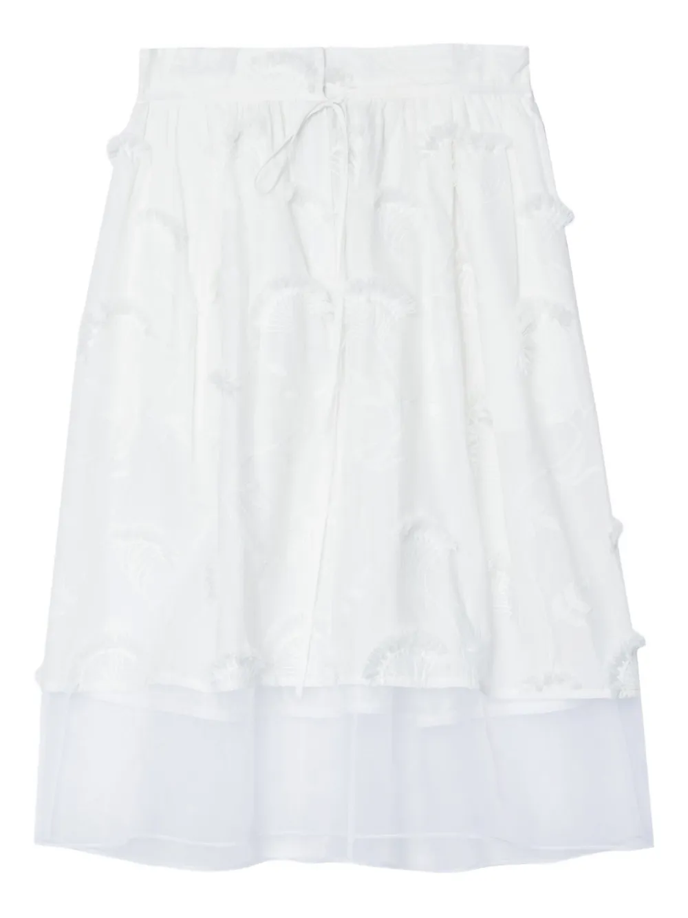 3.1 Phillip Lim embroidered skirt Beige