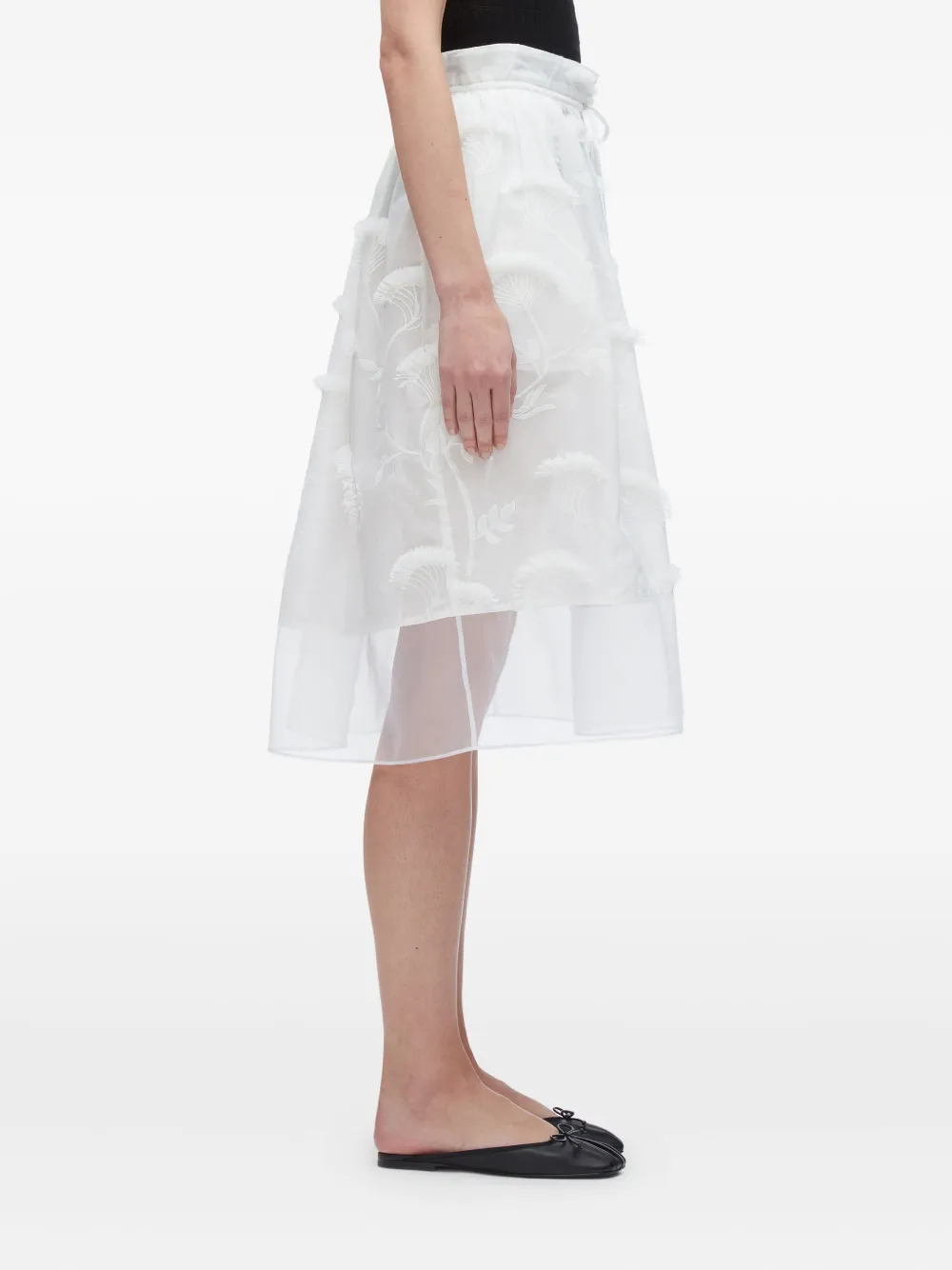 3.1 Phillip Lim embroidered skirt Beige