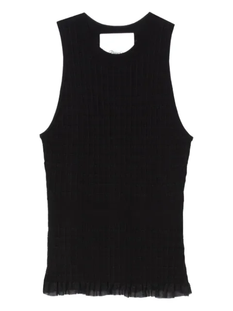 3.1 Phillip Lim ribbed-knit ruffled top