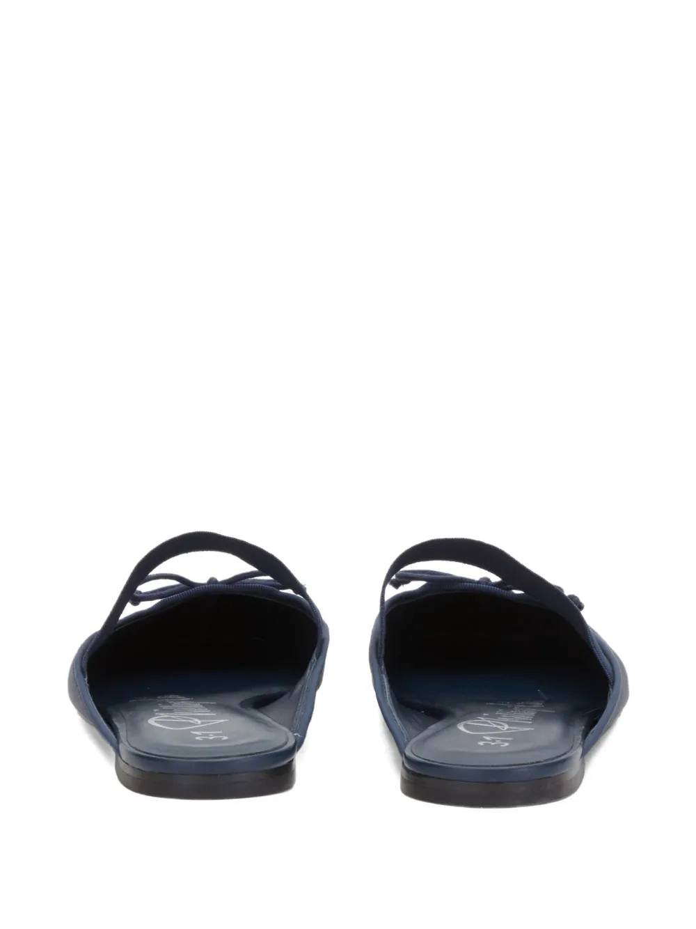 3.1 Phillip Lim bow-detail pleated mules Blue