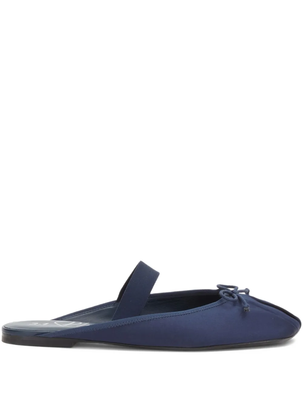 3.1 Phillip Lim bow-detail pleated mules Blue
