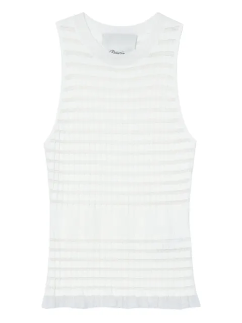 3.1 Phillip Lim ribbed-knit ruffled top