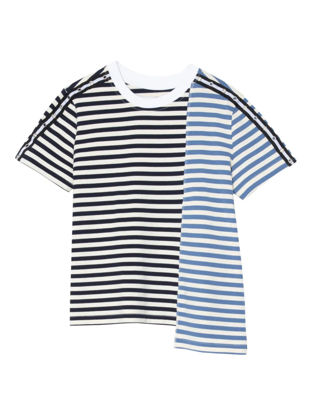 3.1 Phillip Lim striped panelled T-shirt Zwart
