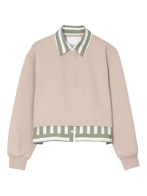3.1 Phillip Lim Polo-neck striped-panel top