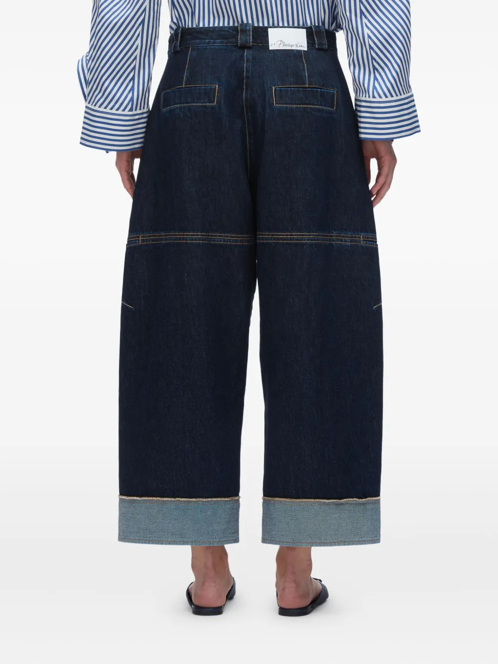 3.1 Phillip Lim panelled jeans Blauw