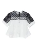 3.1 Phillip Lim beaded lace top - White