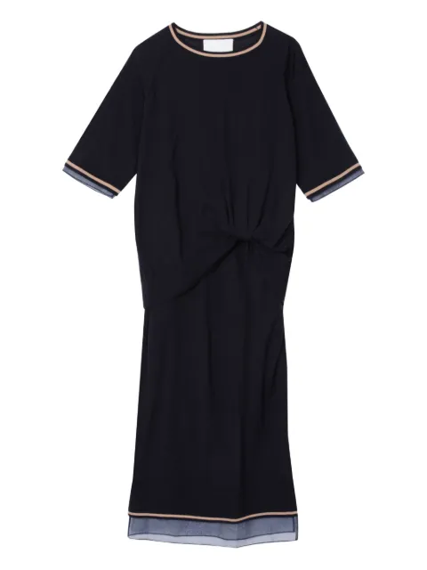 3.1 Phillip Lim 트위스트 디테일 울 드레스