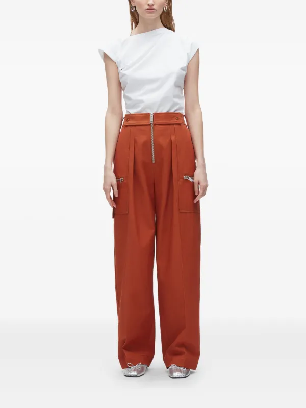 3.1 Phillip Lim タックパンツ | オレンジ | FARFETCH JP