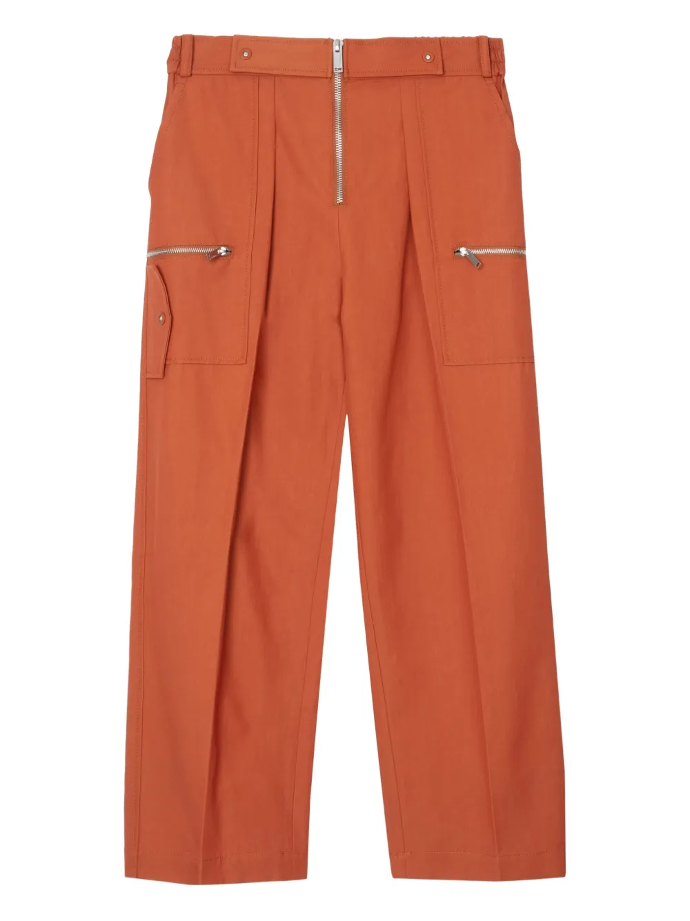 3.1 Phillip Lim pleated zip-fly trousers Oranje