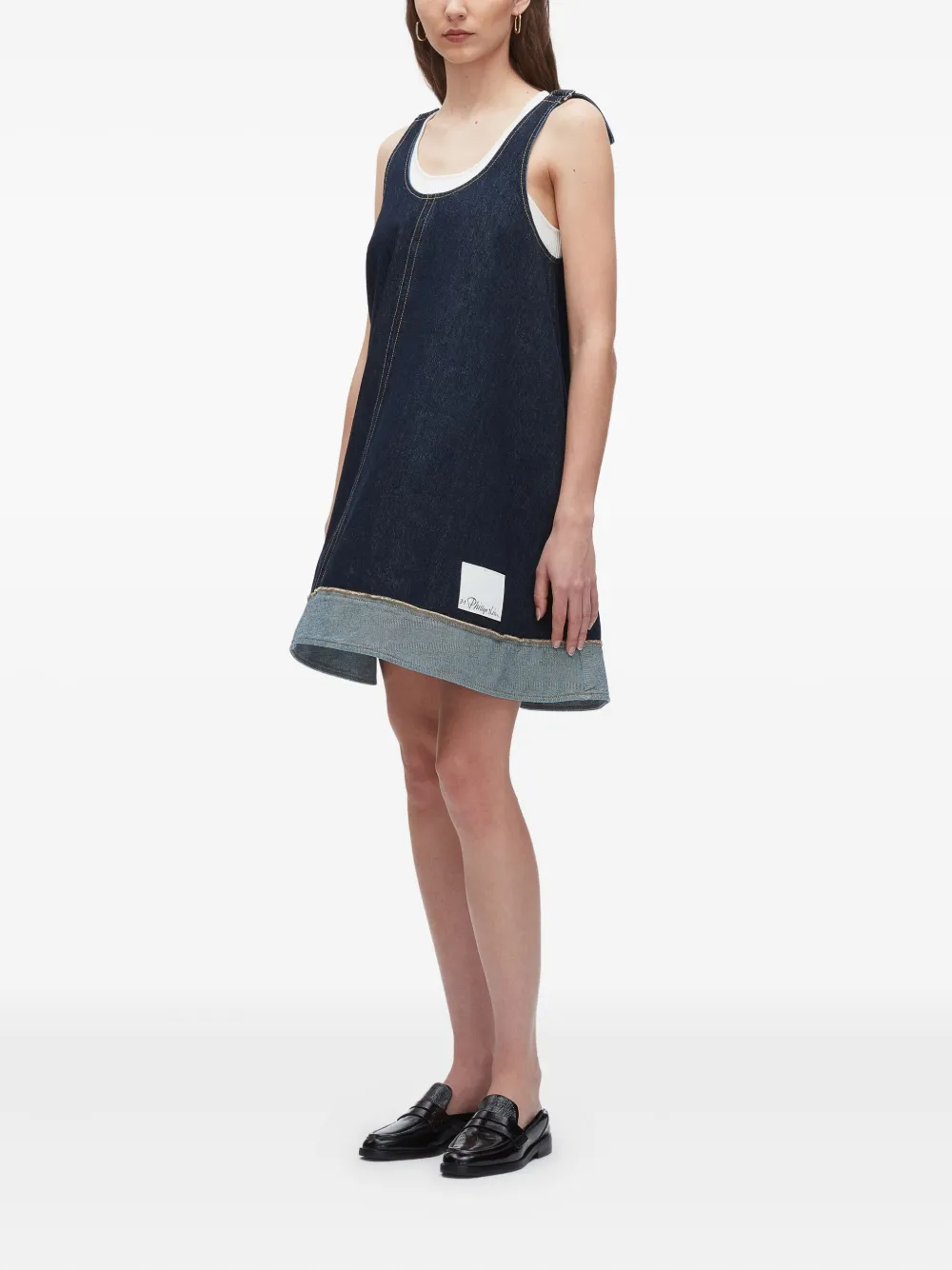 3.1 Phillip Lim Tie-strap Denim Dress In Blue