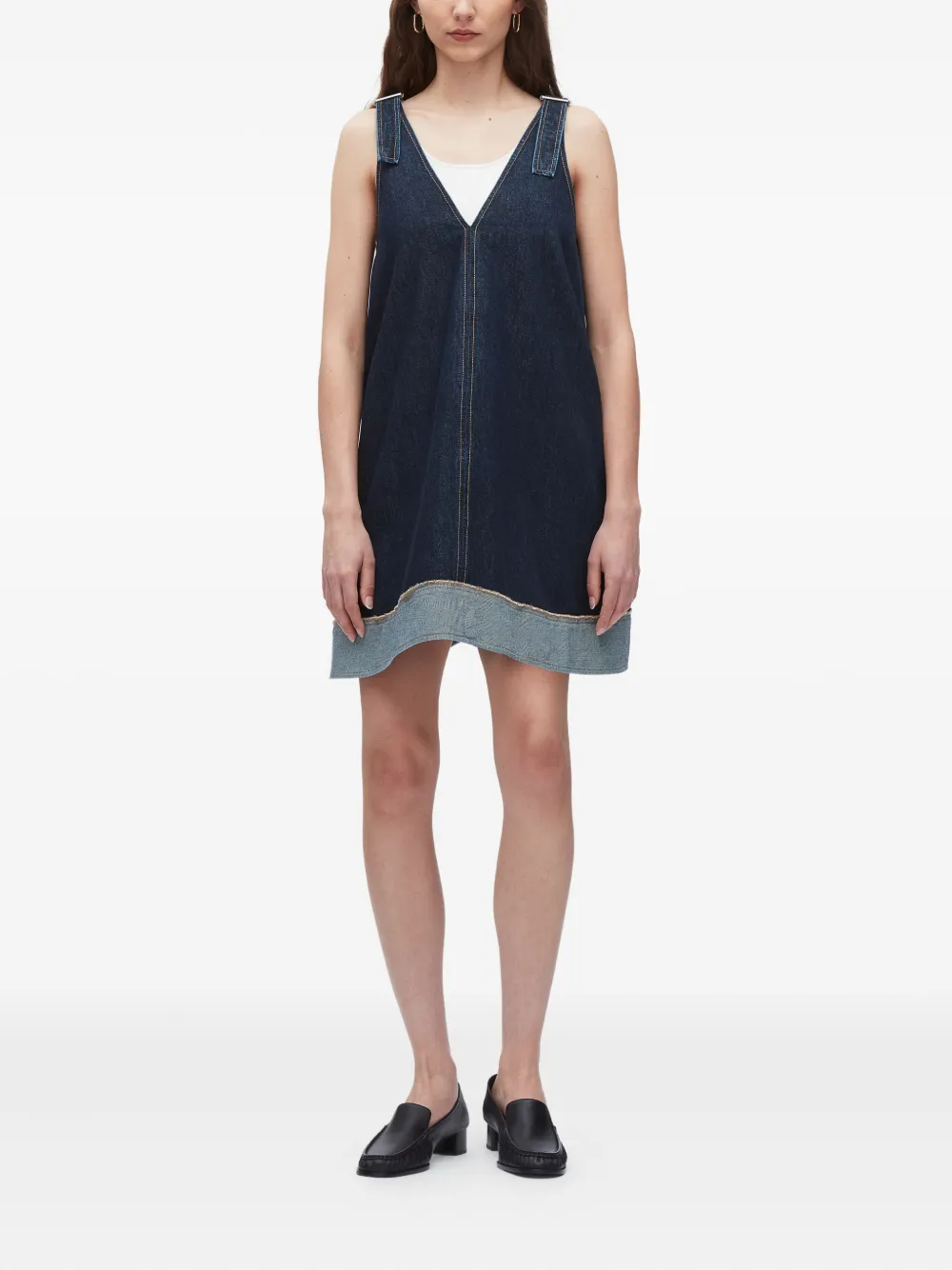3.1 Phillip Lim Tie-strap Denim Dress In Blue
