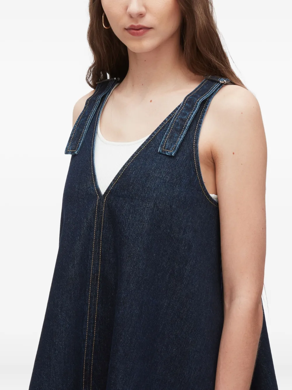 3.1 Phillip Lim Tie-strap Denim Dress In Blue