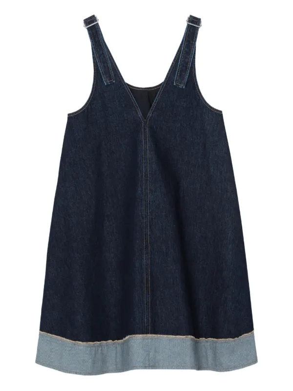 white christmas dresses Romana Tie Front Mini Dress - Dark Denim main image 0
