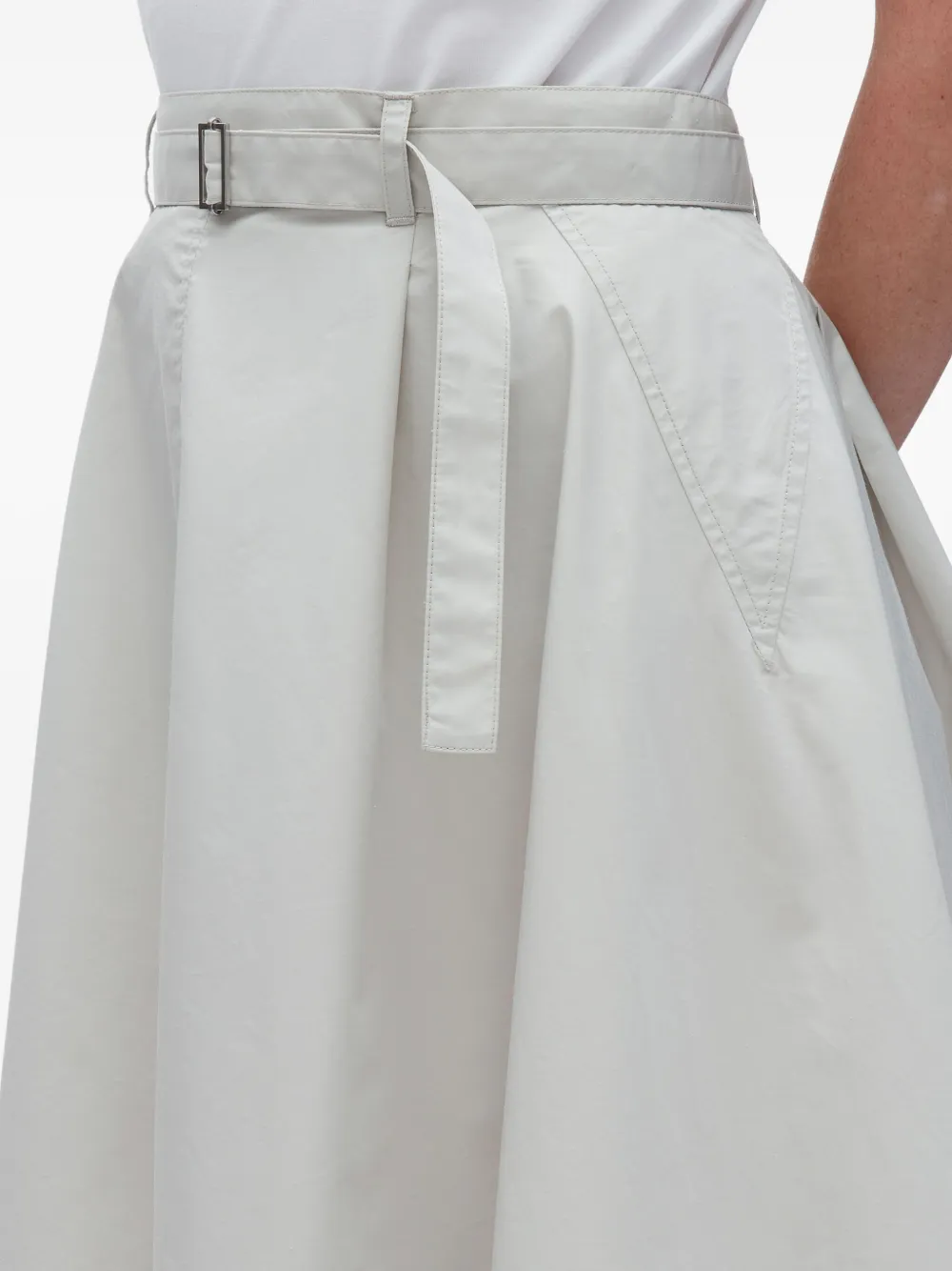3.1 Phillip Lim belted layered skirt Beige