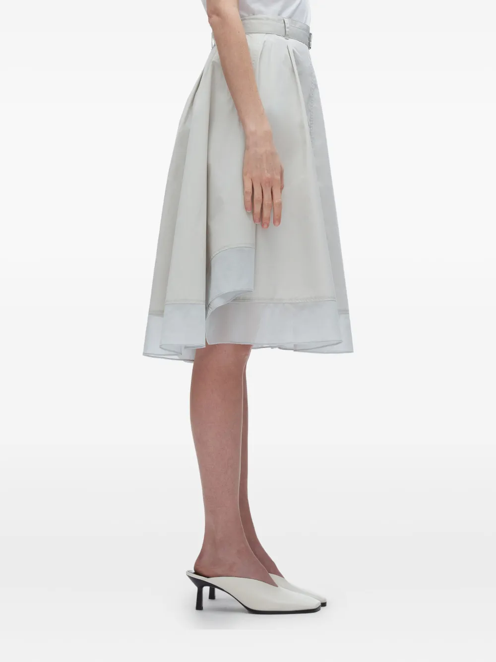 3.1 Phillip Lim belted layered skirt Beige