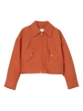 3.1 Phillip Lim zip-front pocket shirt jacket - Orange