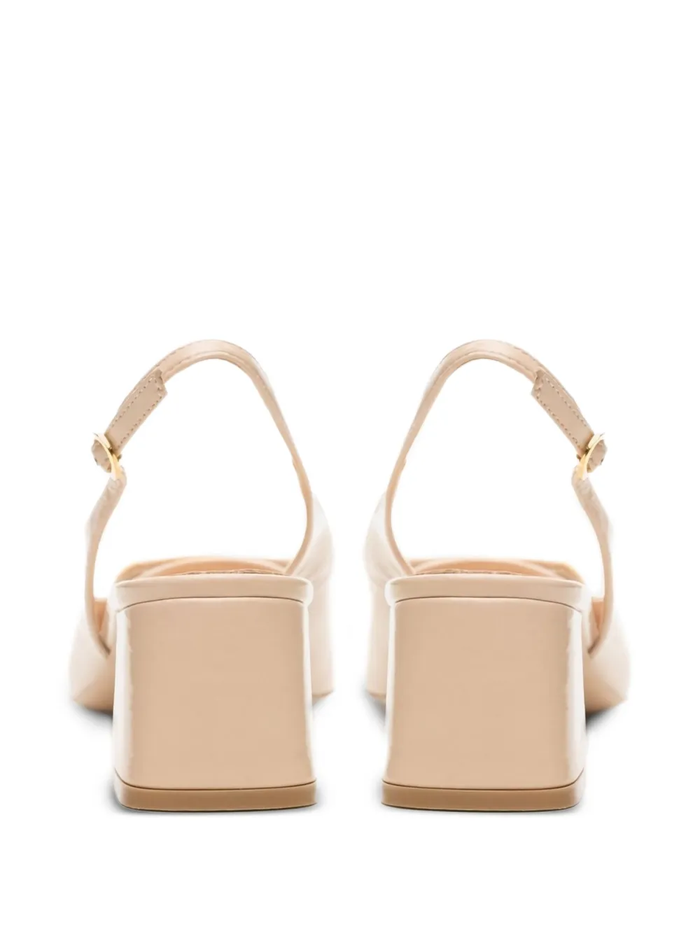 Poche Paris Leather Heeled Pumps