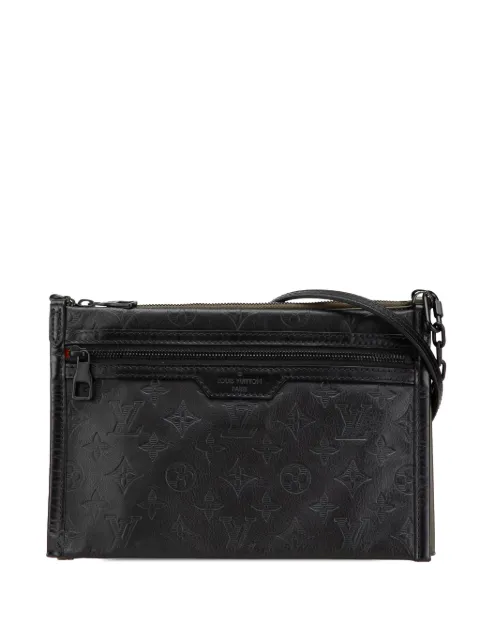 Louis Vuitton Pre-Owned 2019 Monogram Shadow Double Flat Messenger crossbody bag