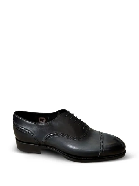Santoni Ensley leather oxford shoes