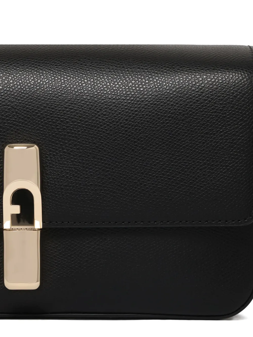 Furla Iride clasp-fastening leather shoulder bag Zwart