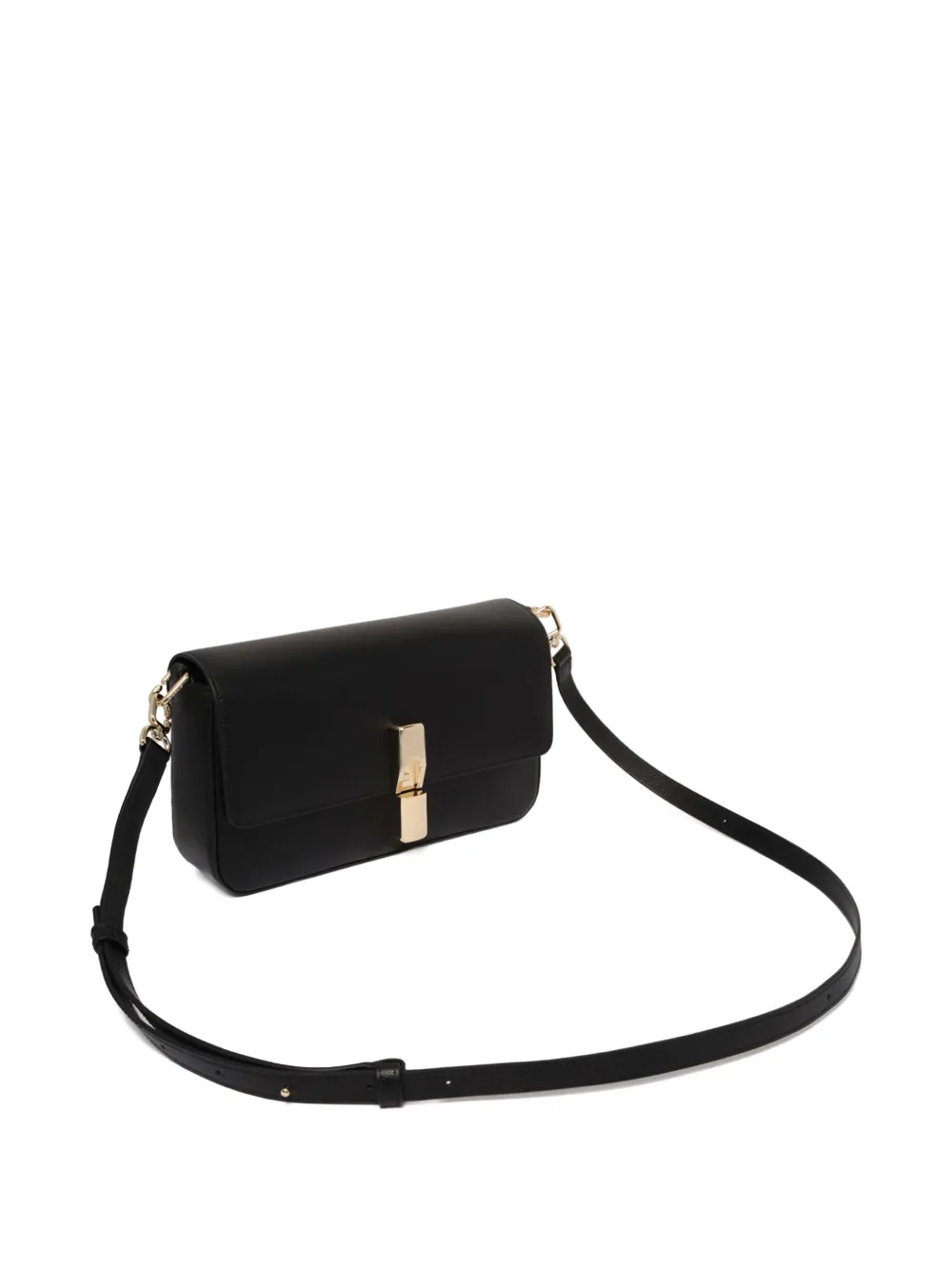 Furla Iride clasp-fastening leather shoulder bag Zwart
