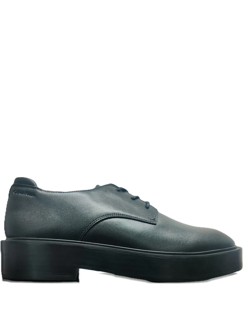 Calvin Klein platform lace-up derby shoes Zwart