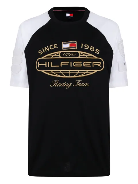 Tommy Hilfiger logo-embroidered cotton T-shirt