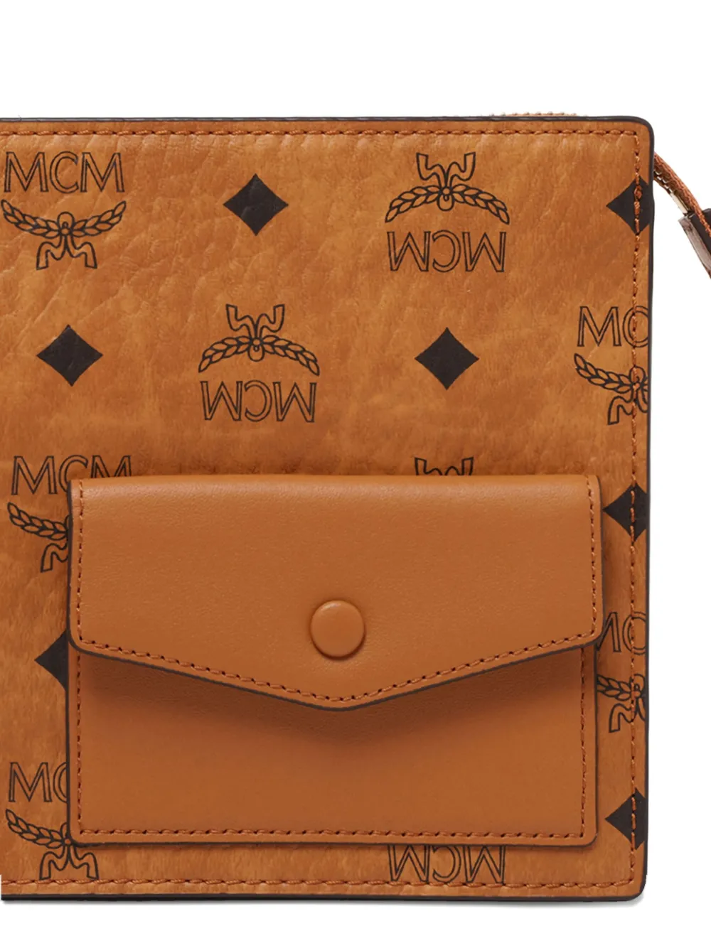 MCM Aren Standing crossbodytas Bruin