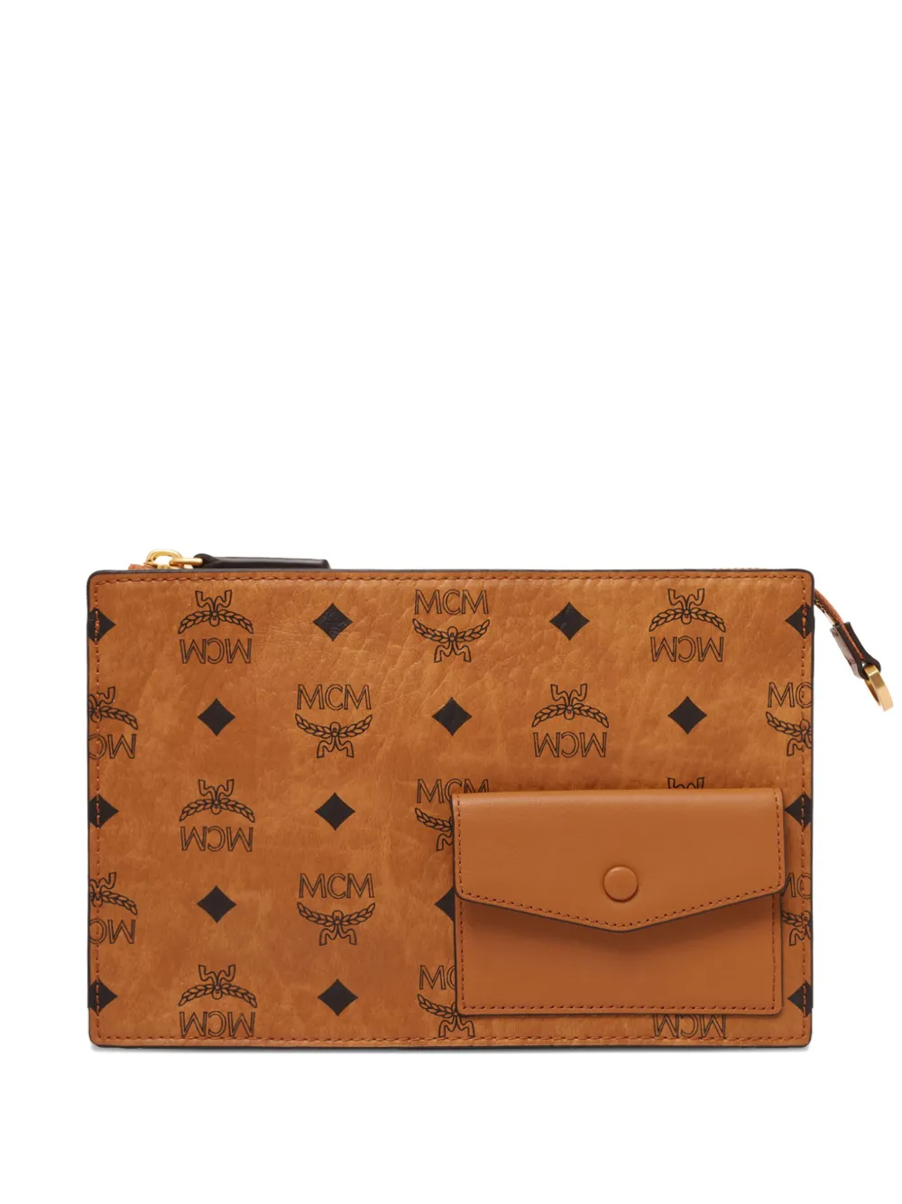 MCM Aren Standing crossbodytas Bruin