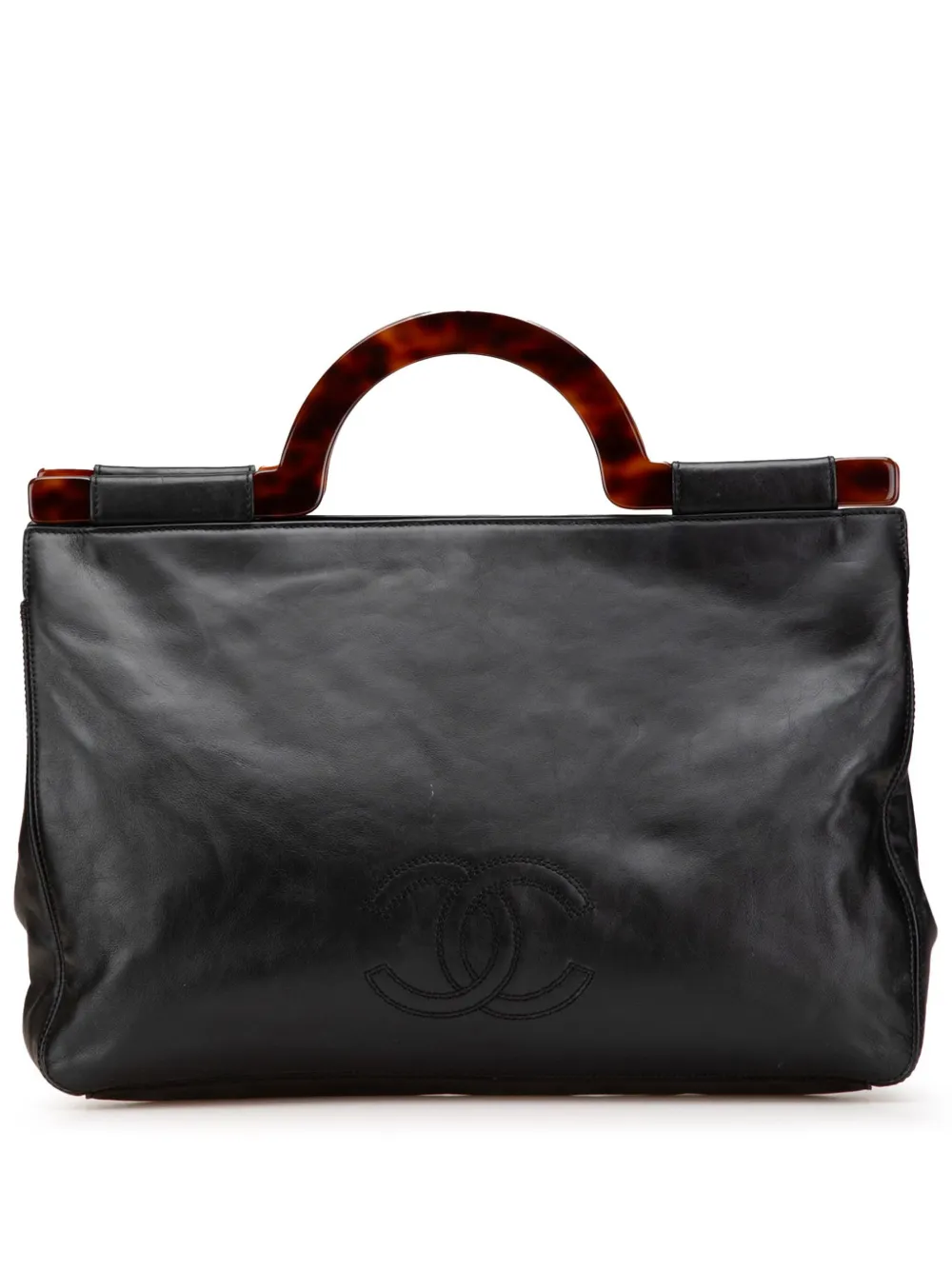 CHANEL Pre-Owned tote CC Lambskin Tortoise Handle 1997-1999 | negro | Image 1