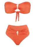 Brigitte shell-embellished bikini - Orange
