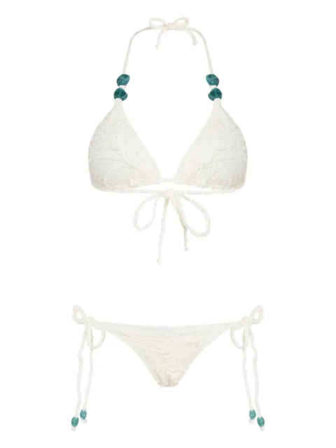 Brigitte lace-detailing bikini