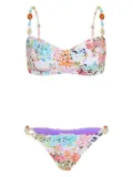 Brigitte floral-print bikini - Neutrals
