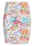 Brigitte floral-print mini skirt - White