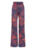 Brigitte graphic-print trousers - Blue