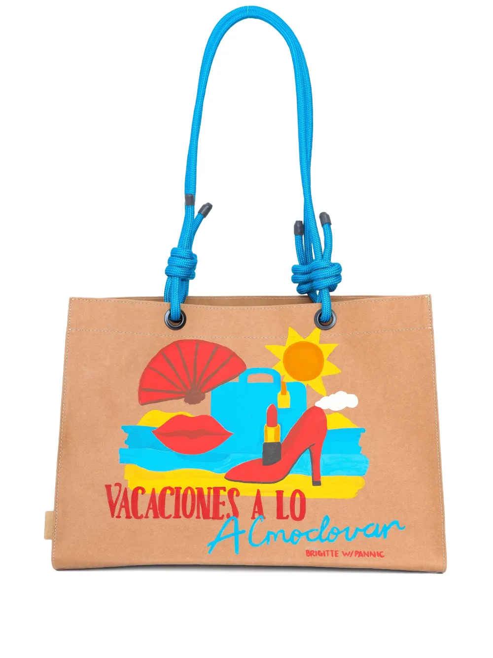 Brigitte Painted Beach Bag