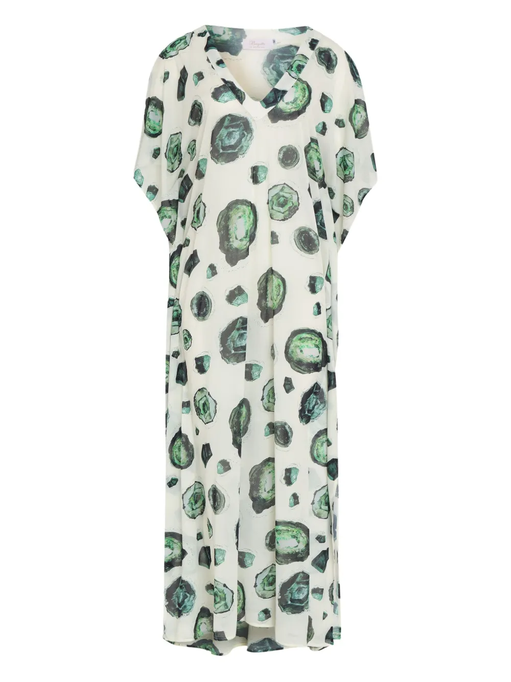 Brigitte Graphic-print Kaftan