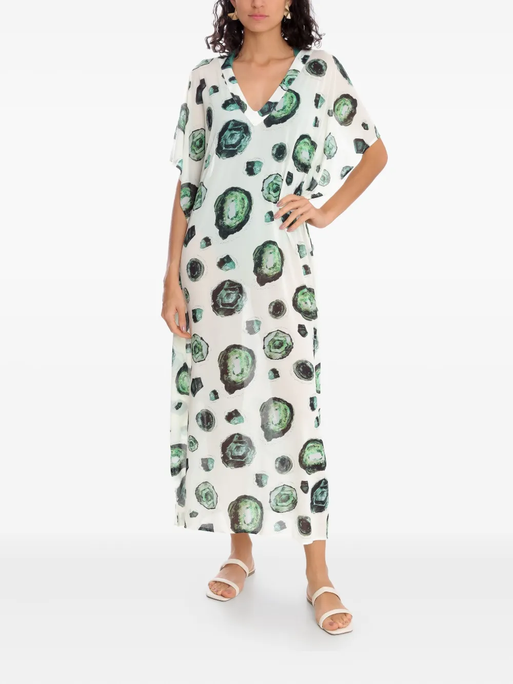 Brigitte Tuniek met print Wit