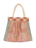 Brigitte interwoven beach bag - Pink