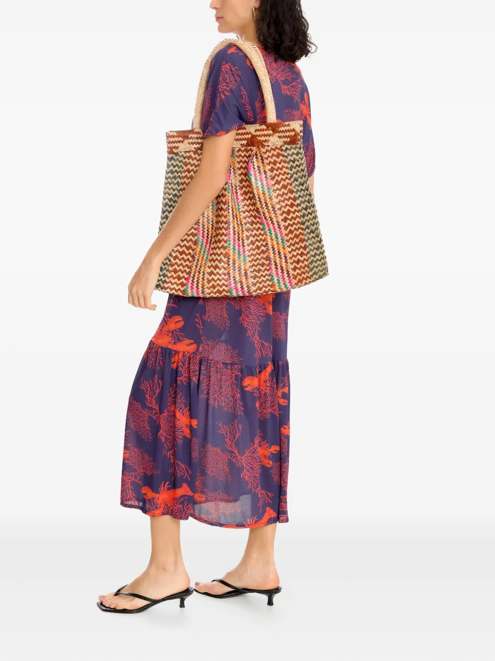Brigitte interwoven beach bag | Image 2