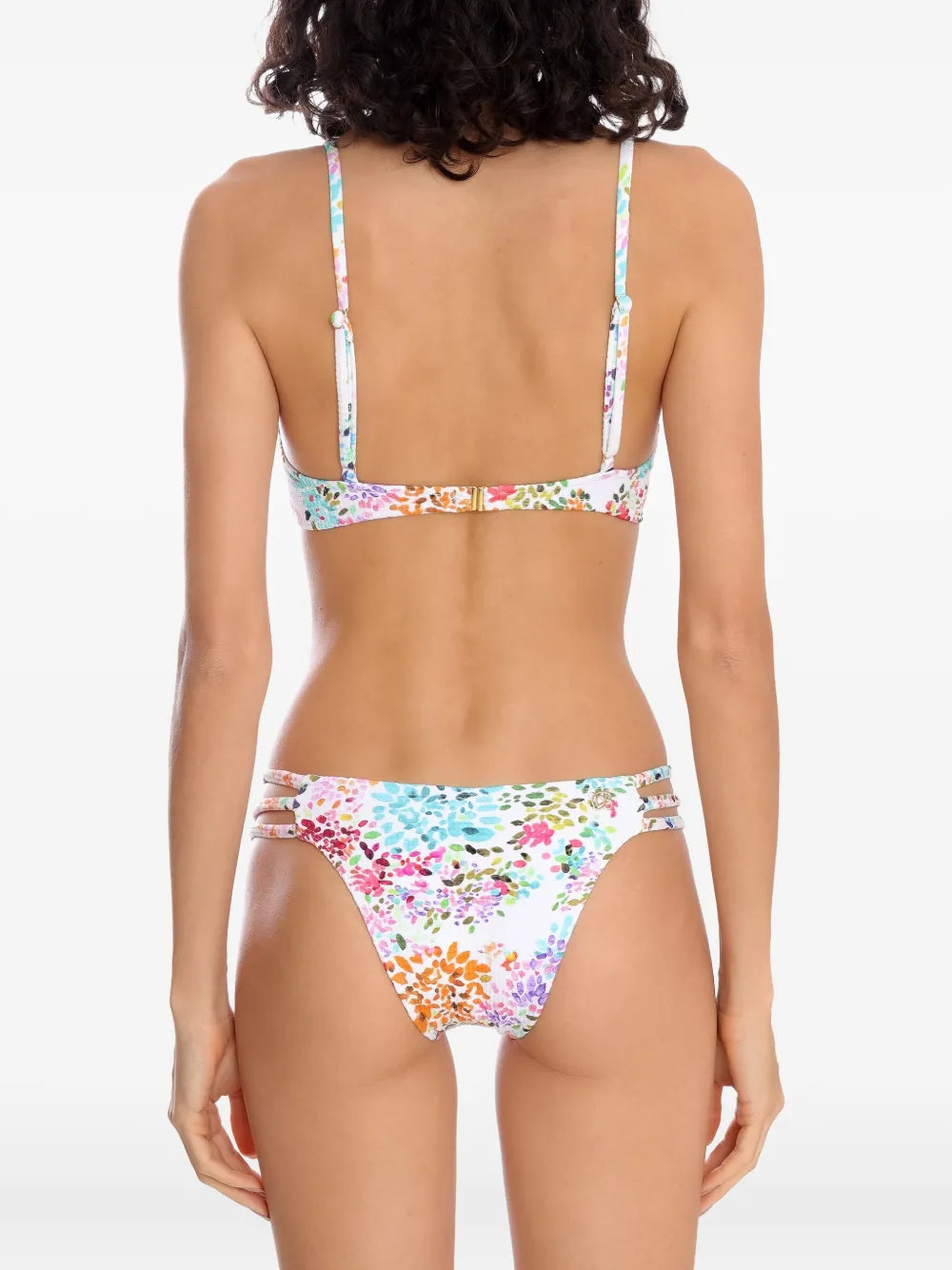 Brigitte Bikini met bloemenprint Wit