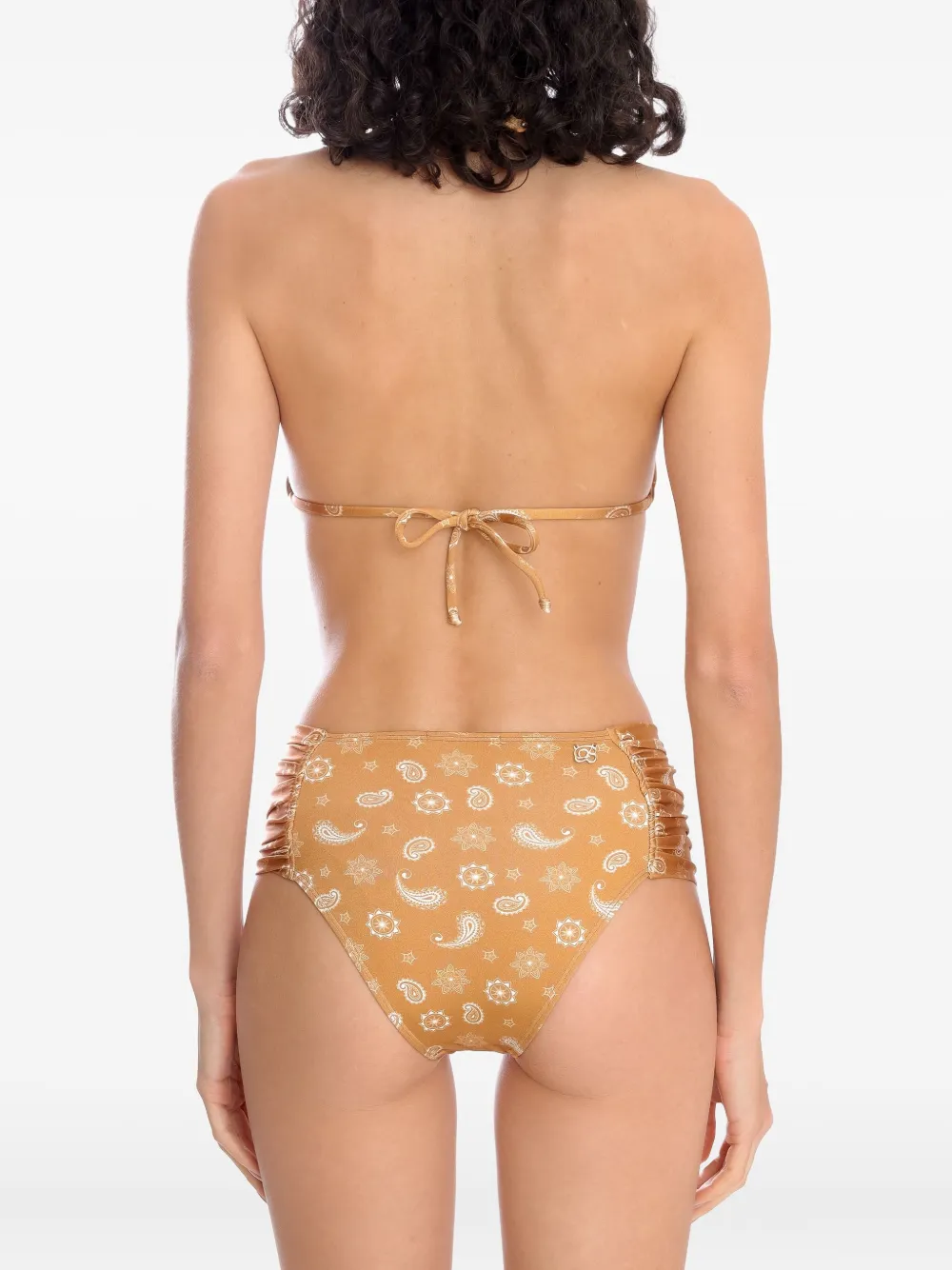 Brigitte Bikini met paisley-print Geel