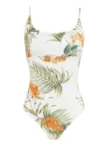 Brigitte Emilly floral-print swimsuit - White