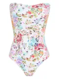 Brigitte Manu floral-print swimsuit - White