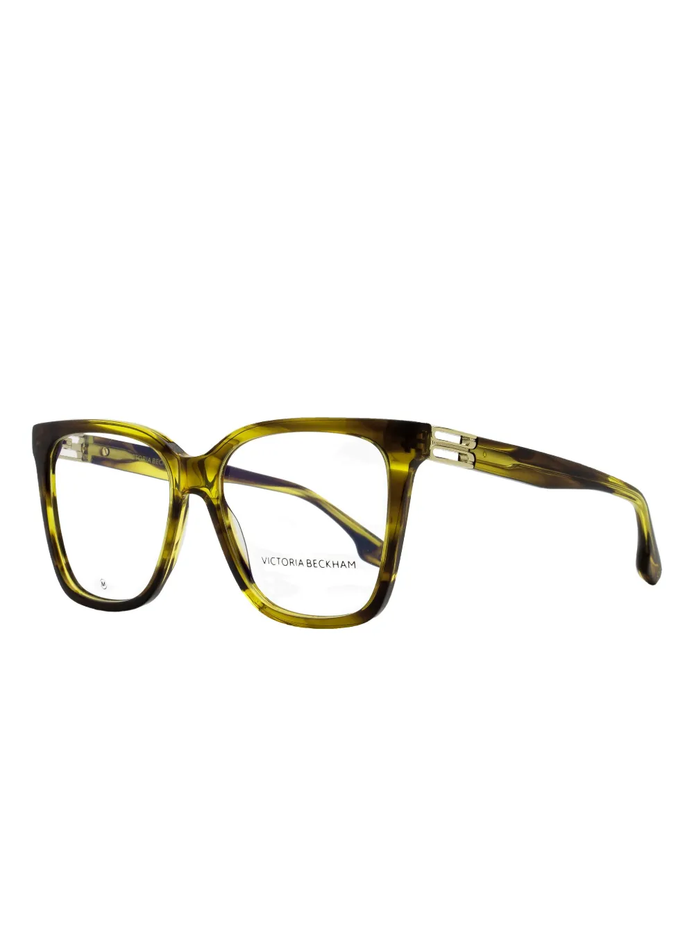 Victoria Beckham Eyewear 2680 bril met vierkant montuur van acetaat Groen