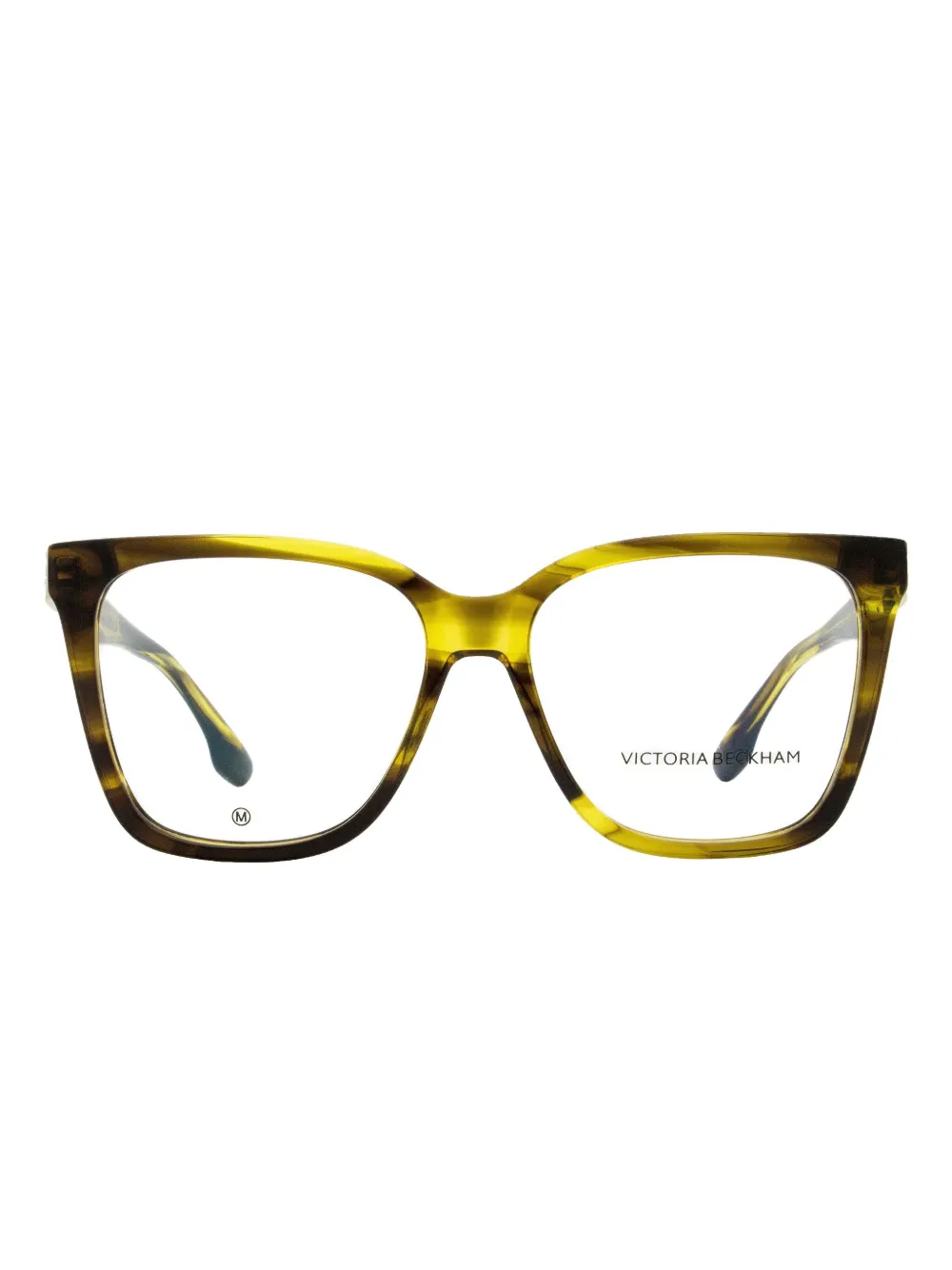 Victoria Beckham Eyewear 2680 square acetate glasses Groen