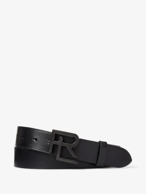 Ralph Lauren Purple Label logo-buckle leather belt