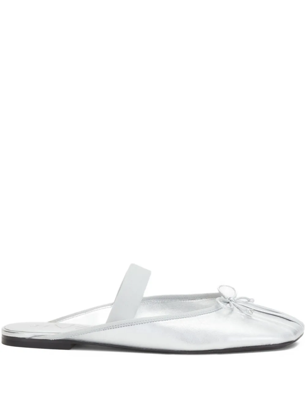 3.1 Phillip Lim bow-detail elasticated-strap mules Silver